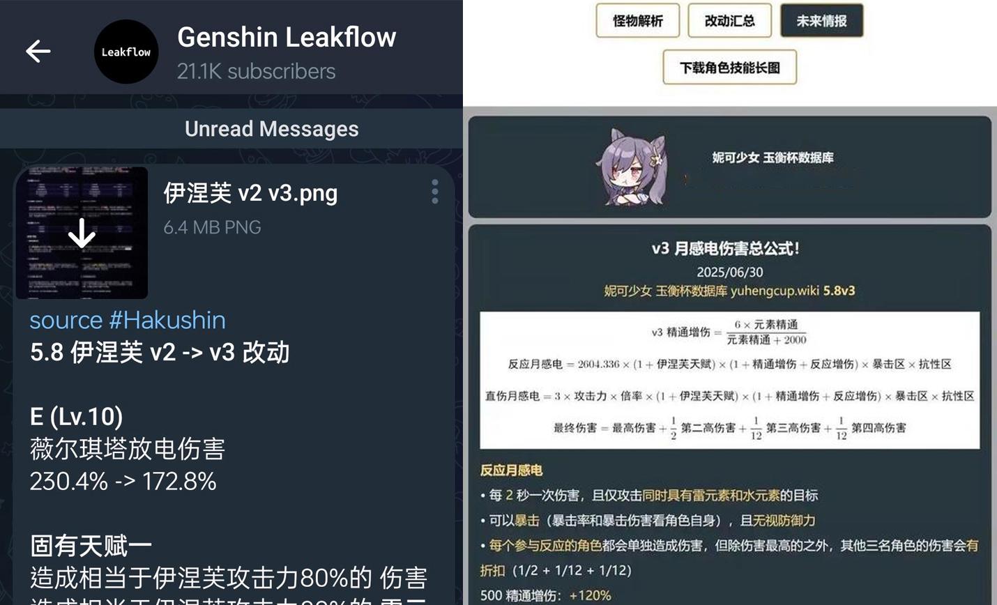 【原神：10抽奖励记得领！伊涅芙v3改动！6.0新角色剪影！UGC界面!】图3