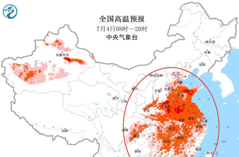 【本轮降雨确定完成，高温天气全面到来，今天夜间~7月6日天气预报】图2