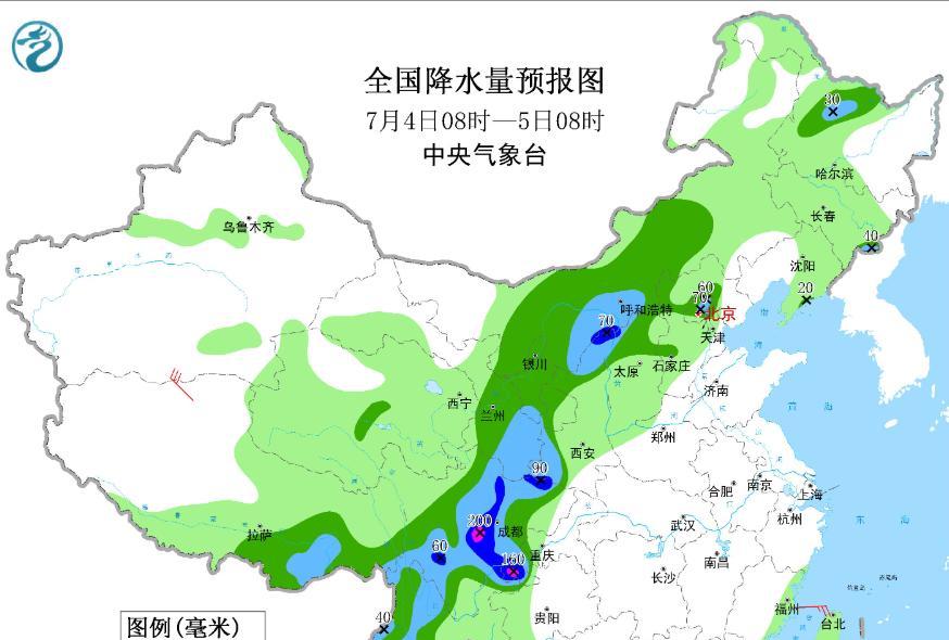 【本轮降雨确定完成，高温天气全面到来，今天夜间~7月6日天气预报】图4