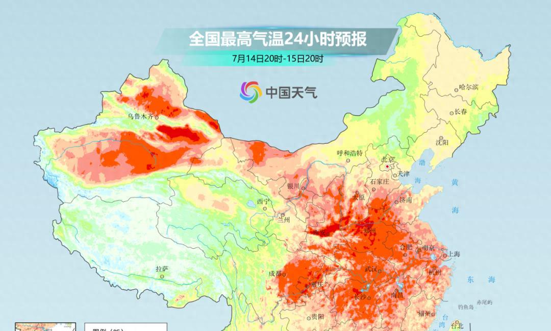 本轮降雨形势发生转变，高温过程最强时段到来，新台风正在酝酿中