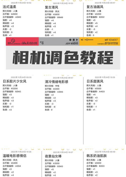 相机树荫参数设置技巧是什么？设置后对拍摄有何影响？