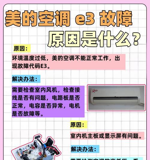 空调显示E3故障解决方法（一步步教你如何处理空调E3故障）